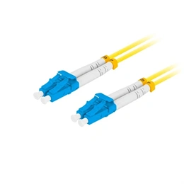 Lanberg Optikai patch SM LC/UPC-LC/UPC duplex 5 m (LSZH, G657A1, 3,0 mm, sárga)