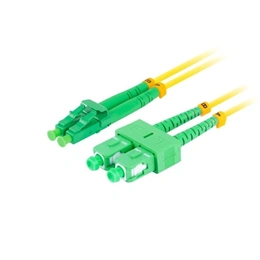 Lanberg Optikai patch SM (SC/APC - LC/APC, duplex, 2 m, LSZH, G657A1, 3 mm, sárga)
