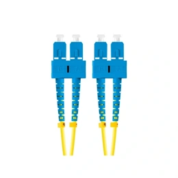 Lanberg Optikai patch SM SC/UPC-SC/UPC duplex kábel (2 m, LSZH, G657A1, 3 mm, sárga)