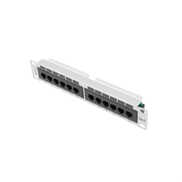 Lanberg Patch Panel (10", 1U, 12 port, CAT6, szürke)