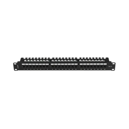 Lanberg Patch Panel (19", 1U, 24 port, CAT6, fekete)