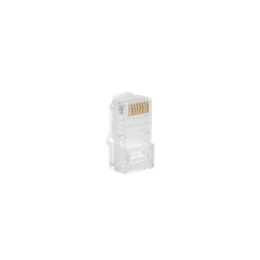 Lanberg RJ45 csatlakozó (CAT5e, U/UTP, 8P8C, 100 db, átlátszó)
