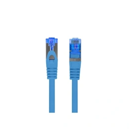 Lanberg S/FTP CAT6A patch kábel (0,5 m, LSZH, CCA, kék)