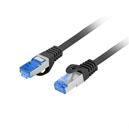 Lanberg S/FTP CAT6A patch kábel (3 m, LSZH, CCA, fekete)