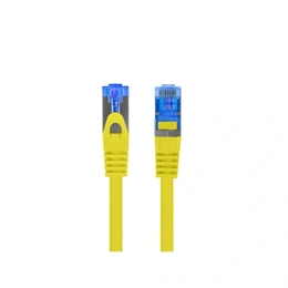 Lanberg S/FTP CAT6a patch kábel (0,5 m, LSZH, CCA, sárga)