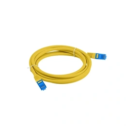 Lanberg S/FTP CAT6a patch kábel (0,5 m, LSZH, CCA, sárga)