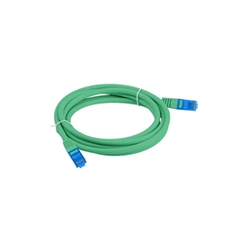 Lanberg S/FTP CAT6a patch kábel (0,5 m, zöld, CCA, LSZH)