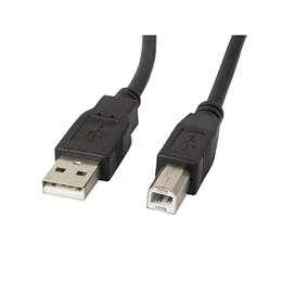 Lanberg USB-A (M) - USB-B (M) kábel (USB 2.0, 5 m, fekete)
