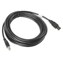 Lanberg USB-A (M) - USB-B (M) kábel (USB 2.0, 5 m, fekete)