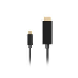 Lanberg USB-C (M)->HDMI (M) kábel 1,8 m (4K 60 Hz, HDMI 2.0, 18 Gb/s, fekete)