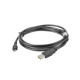 Lanberg USB adatkábel (Micro USB - USB-A, USB 2.0, 1,8 m, 480 Mb/s, aranyozott csatlakozó, AWG30, fekete)