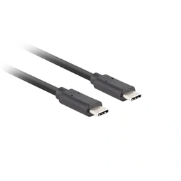 Lanberg USB kábel (USB-C M/M, 3.1 Gen 2, 10 Gb/s, PD 100W, 1 m, fekete)