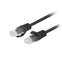 Lanberg UTP CAT6 patch kábel (25 cm, fekete)