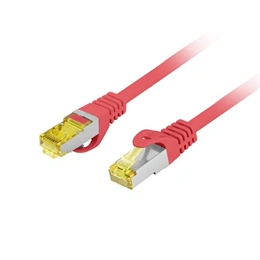Lanberg UTP CAT6a patch kábel (2 m, S/FTP, LSZH, piros)