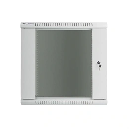 Lanberg fali rackszekrény (19", 12U, 600x450 mm, lapraszerelt, szürke)