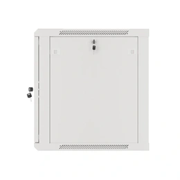 Lanberg fali rackszekrény (19", 12U, lapraszerelt, 600x600mm, edzett üveg ajtó, szürke)