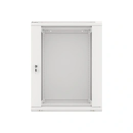 Lanberg fali rackszekrény (19", 15U, 600x600 mm, üvegajtó, lapraszerelt, szürke)