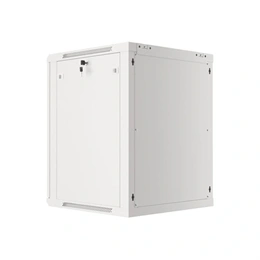 Lanberg fali rackszekrény (19", 15U, 600x600 mm, üvegajtó, lapraszerelt, szürke)