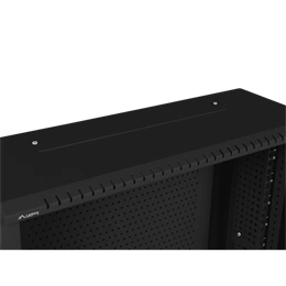 Lanberg fali rackszekrény (19", 6U+3U, 540x200 mm, alacsony profil, összeszerelt, fekete)
