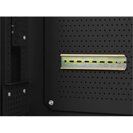 Lanberg fali rackszekrény (19", 6U+3U, 540x200 mm, alacsony profil, összeszerelt, fekete)