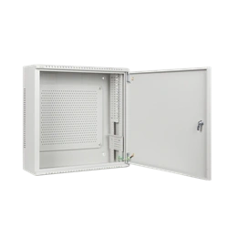 Lanberg fali rackszekrény (19", 6U+3U, 540x200 mm, alacsony profilú, összeszerelt, szürke)