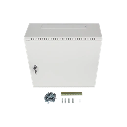 Lanberg fali rackszekrény (19", 6U+3U, 540x200 mm, alacsony profilú, összeszerelt, szürke)