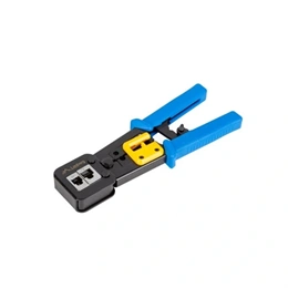 Lanberg krimpelő szerszám (RJ45, RJ11, RJ12 moduláris csatlakozókhoz, fekete, kék)