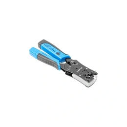 Lanberg krimpelő szerszám és kábelteszter (RJ45/RJ11/RJ12 csatlakozók, LED jelzés, tápegység 4x LR44, fekete)
