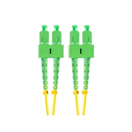 Lanberg optikai patch SM SC/APC-SC/APC duplex (2 m, LSZH, G657A1, 3,0 mm, sárga)