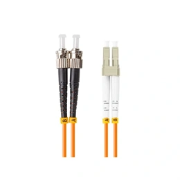 Lanberg optikai patch kábel (15 m, ST/UPC-LC/UPC, duplex, OM2 50/125, LSZH, 3 mm, narancssárga)