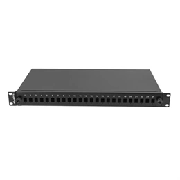 Lanberg optikai patch panel (19", 1U, 24 port, SC simplex/LC duplex, fekete)
