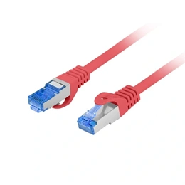 Lanberg patch kábel CAT6A S/FTP LSZH CCA (0,5 m, piros)