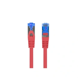Lanberg patch kábel CAT6A S/FTP LSZH CCA (0,5 m, piros)