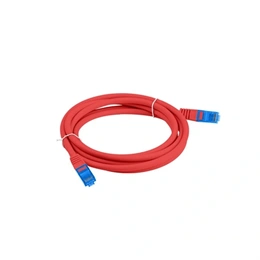 Lanberg patch kábel CAT6A S/FTP LSZH CCA (0,5 m, piros)