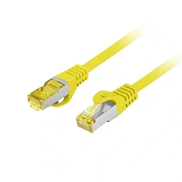 Lanberg patch kábel CAT6a S/FTP LSZH (2 m, sárga)