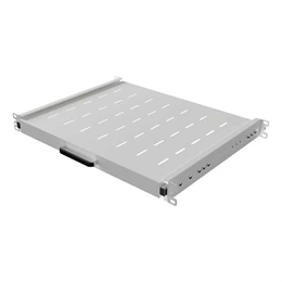 Lanberg rackszekrény kihúzható polc (19", 1U, 350mm mély, max. 35 kg, szürke)