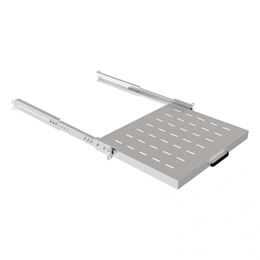 Lanberg rackszekrény kihúzható polc (19", 1U, 350mm mély, max. 35 kg, szürke)