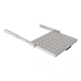 Lanberg rackszekrény kihúzható polc (19", 1U, 350mm mély, max. 35 kg, szürke)