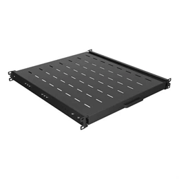 Lanberg rackszekrény kihúzható polc (19", 1U, 500mm mély, max. 35kg, fekete)