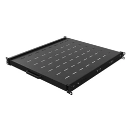 Lanberg rackszekrény kihúzható polc (19", 1U, 500mm mély, max. 35kg, fekete)