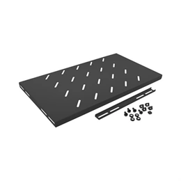 Lanberg rackszekrény polc (19", 1U, fix, 280mm mély, 120kg, fekete)