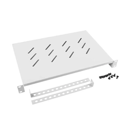 Lanberg rackszekrény polc (19", 1U, fix, 300mm mély, 25 kg, szürke)
