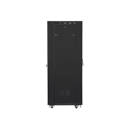 Lanberg szabadon álló rackszekrény (19", 37U, 800x1000 mm, üvegajtó, lapraszerelt, LCD, fekete)
