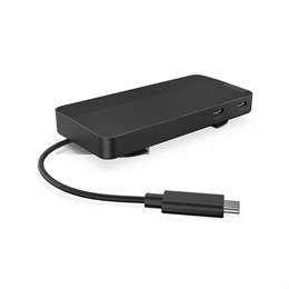 Lenovo Dual Display Travel Dock (USB-C, 1x HDMI 2.1, 1x DisplayPort 1.4, fekete)