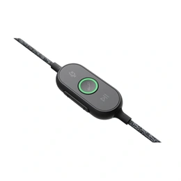 Logitech Zone Wired USB mikrofonos fejhallgató (vezetékes, hívás/zene, 1,9 m kábel, grafit)
