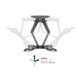 MULTIBRACKETS Flexarm Full Motion dupla fali konzol (40"-70", VESA 400x400, max. 45 kg, fekete)