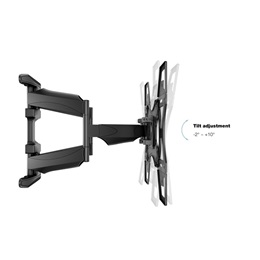MULTIBRACKETS Flexarm Full Motion dupla fali konzol (40"-70", VESA 400x400, max. 45 kg, fekete)