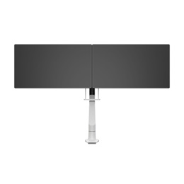 MULTIBRACKETS asztali konzol (2 képernyős, 15-28", VESA 75x75/100x100, fehér, gázrugós)