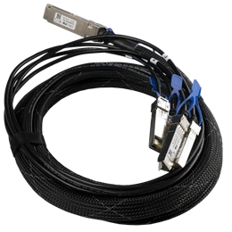 MikroTik QSFP28 breakout kábel (4x SFP28, 3 m, 40/100G, fekete/króm)