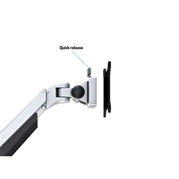 Multibrackets 2 karos asztali gázrugós konzol (15-32", VESA 75x75/100x100, max. 10 kg, ezüst)